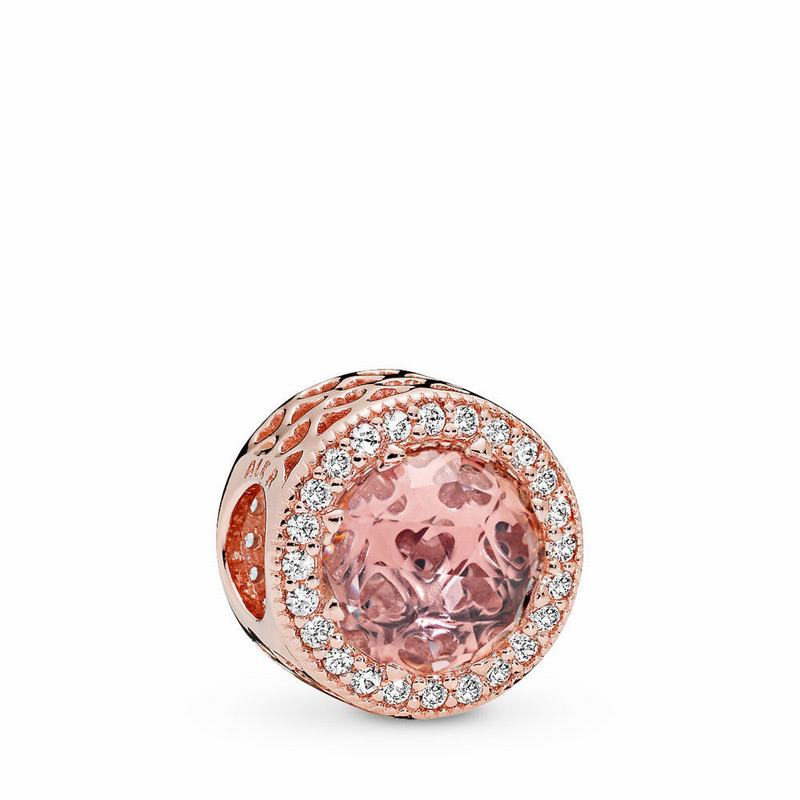 Pandora Rose™ Radiant Hearts Charm - Pandora Rose/Pink/Mixed Stones/Cubic Zirconia - Canada | IL4886